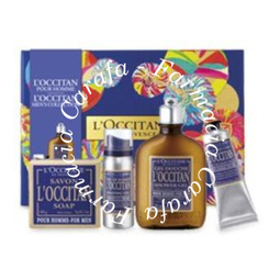 Cofanetto contenente 1 saponetta 1 gel doccia 1 balsamo dopobarba 1 schiuma da barba