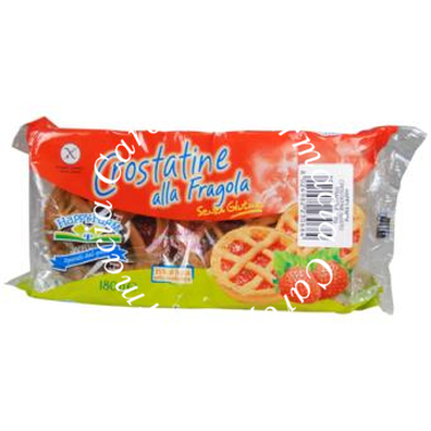 Happy farm crostata fragole senza glutine 180 g